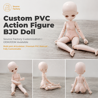 Usine OEM ODM : Figurine d'action en PVC personnalisée, poupée BJD, design 3D, multi-articulations mobiles, style anime, jouet de collection pour la vente au détail en boîte mystère