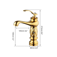 Robinet de salle de bain monocommande en laiton massif, design rétro de luxe, finition chromée, pour eau chaude/froide, idéal pour les hôtels