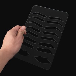 Placa de Práctica de Acrílico para Cejas y Labios, Plantilla de Maquillaje Permanente, Herramienta de Entrenamiento para Principiantes de PMU - Product Image 5