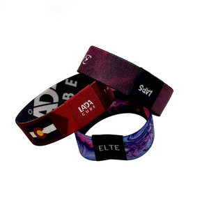 Vente flash - Bracelets personnalisés à double face avec logo, tissu élastique, respectueux de l'environnement, impression à l'écran, transfert thermique, promotionnels - Product Image 4