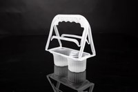 Support de tasse à café en PP personnalisé en gros, 2/4 tasses, noir/transparent, plateau porte-gobelets pour boissons chaudes, porte-gobelets en pulpe, emballage alimentaire à emporter