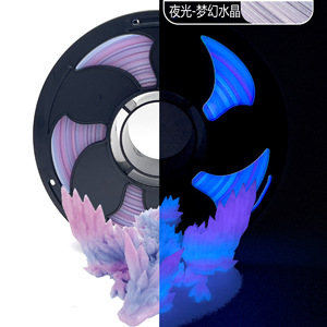 Filamento de Impresión 3D JF 3D <span class=keywords><strong>PLA</strong></span> Luminoso Transparente que <span class=keywords><strong>Brilla</strong></span> <span class=keywords><strong>en</strong></span> <span class=keywords><strong>la</strong></span> <span class=keywords><strong>Oscuridad</strong></span>, 1.75mm 1kg para Impresoras 3D FDM, Venta al Por Mayor - Product Image 3