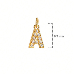 HB0377 Bestseller DIY Mini Lettre en Acier Inoxydable Zircon Pendentif Chaîne <span class=keywords><strong>O</strong></span> Femme 26 Lettres Combinaison Nom Bracelets Colliers - Product Image 4