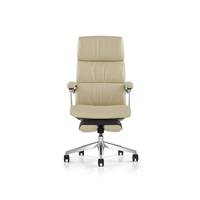 Fauteuil de bureau ergonomique de luxe à dossier haut inclinable, moderne, avec fonction de levage, en cuir véritable, idéal pour les conférences et les PDG