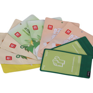 Özel Şekilli Fermuarlı Üstten Laminasyonlu PET+VMPET+PE Tek Kullanımlık Plastik Poşet Dijital Baskı Düşük Minimum Sipariş Adedi Kozmetik Maske Yüz Maskesi Losyon - Product Image 2