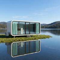 Maison préfabriquée moderne de type Apple Cabin, unité de logement modulaire de luxe pour les stations de montagne et de bord de mer