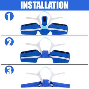 Cpap Nek Pad Comfortabele En Zachte Fleece Stof Ter Vermindering Van Gezichtsdruk Lengte Verstelbare Cpap Strap Nek Pad - Product Image 2