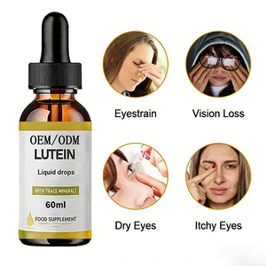 Gouttes oculaires liquides de lutéine en gros, soin des <span class=keywords><strong>yeux</strong></span>, suppléments à base de plantes de souci halal, supplément vitaminique, gouttes liquides de lutéine - Product Image 1