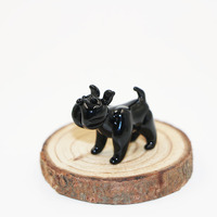 Miniature mignon pas cher fait à la main Murano en forme d'art verre chien Figurine décoration de la maison