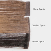 Rasakan Keaslian, Alami, dan Bebas Bahan Kimia dengan Ekstensi Rambut Asli India 100% Virgin, Seamless PU Tape, dan Natural.
