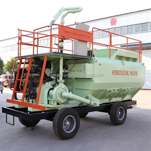 Équipement de réservoir 8m3 Hydroseeding Mulch Protection des pentes Matière première Pelouse Hydroseeding Machine Hydromulcher - Product Image 1