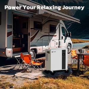 بطارية 5 كيلو وات في الساعة W عجلة محطة طاقة محمولة EU Stock PV مدخل بطارية ليثيوم عالية الجهد للتخييم - Product Image 5