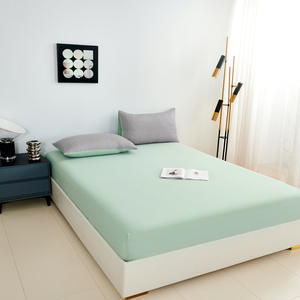 Ensemble de literie quatre pièces en textile tissé en seersucker simple housse de couette en coton lavé plissé et draps de lit pour le commerce extérieur - Product Image 3