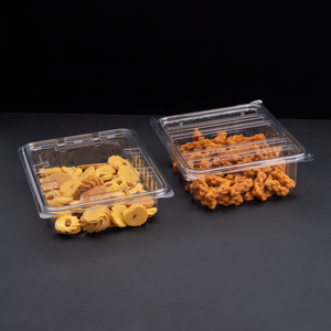 Tùy chỉnh in rõ ràng thức ăn vật nuôi cấp bao bì <span class=keywords><strong>container</strong></span> dùng một lần dập nổi vận chuyển gấp hộp - Product Image 6