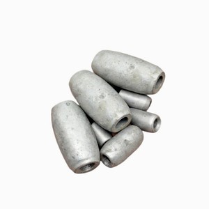 Pesos de red cilíndricos huecos de hierro galvanizado para redes de pesca de alta resistencia - Product Image 1
