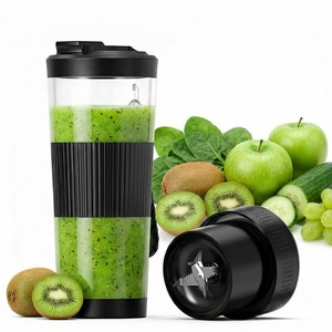 عصارة حمضيات 500 مل قابلة لإعادة الشحن عبر USB بشفرات من الفولاذ المقاوم للصدأ، خلاط كهربائي صغير عالي الكفاءة للسيارة والاستخدام الخارجي والمنزلي - Product Image 1