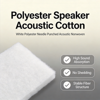 Feutre acoustique en laine naturelle pour grille de haut-parleur, panneau d'absorption acoustique, feuille d'insonorisation, taille personnalisée