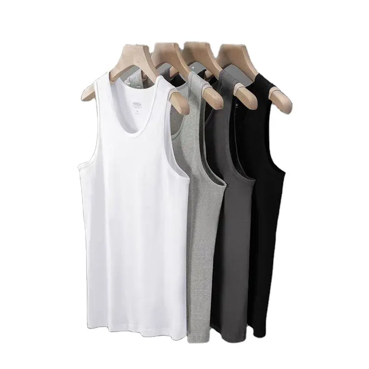 Phổ biến bán buôn ráp dây vest SINGLET không tay phòng tập thể dục Tank Top men với nhà sản xuất chuyên nghiệp