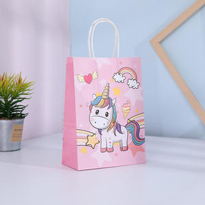 Sac cadeau de fête <span class=keywords><strong>licorne</strong></span>, sacs de friandises pour bonbons <span class=keywords><strong>licorne</strong></span> unisexe, fournitures de fête <span class=keywords><strong>licorne</strong></span> - Product Image 3