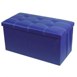 Hot Selling Living Room Furniture Foldable <b>Ottoman</b> Storage <b>Stool</b> Leather Storage <b>Ottoman</b> Long - Product Image 5