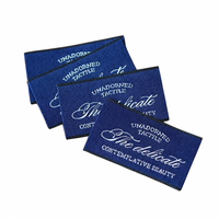 Étiquettes tissées en satin à extrémités pliées pour T-shirts et vêtements, étiquettes cousues dans les vêtements, logo personnalisé, emballage en rouleau écologique