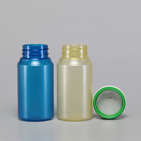 En stock, flacon vide en PET, flacon pour capsules, flacon pour pilules, emballage pharmaceutique, flacon pour compléments alimentaires