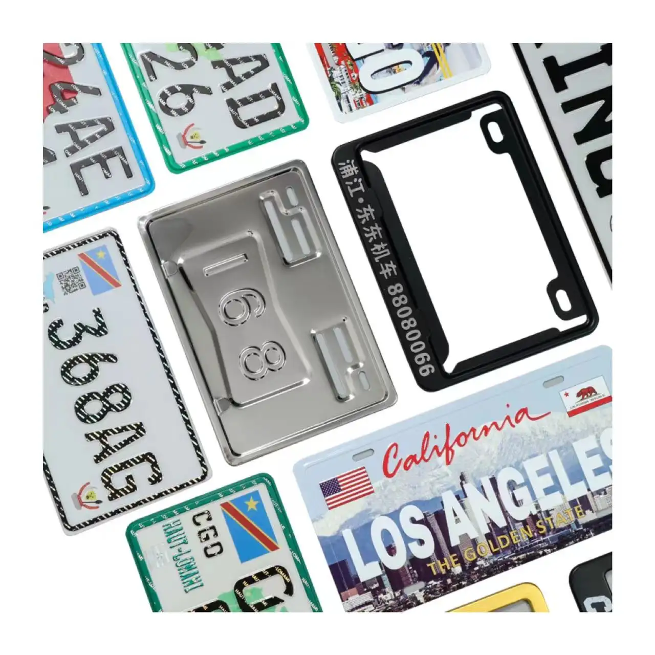 Customized logo Advertising vehicle plate blank car number plate