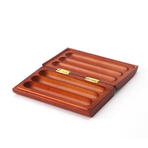 Huina Wood <b>Cigar</b> Box Custom Wholesale High Grade Natural <b>Humidor</b> Solid Luxury Cabinet Lacquer Box Natural Color Modern Durable - Product Image 4