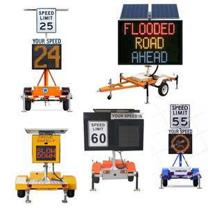 لافتات مرورية عاكسة تعمل بالطاقة الشمسية مع شاشة عرض ديناميكية لسرعة الرادار لتغذية راجع السائقين عن سرعتهم على الطرق السريعة - Product Image 2