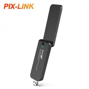 PIX-LINK WIFI 무료 드라이버 무선 USB 2.4G 5GHz 네트워크 카드 이더넷 1800M 듀얼 밴드 USB WiFi 6 어댑터 동글