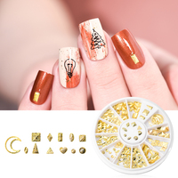 Accessoires de décoration pour ongles en alliage 3D DIY de haute qualité, 12 compartiments, rivets et breloques Bling Bling