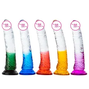 Vendita calda Dildo in Silicone sensazione di pelle pene in Silicone enorme grande stimolazione del cazzo per il prodotto erotico lesbico adulto del sesso