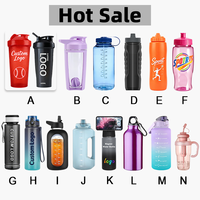 Bouteille d'eau sport personnalisée de qualité alimentaire la plus vendue, 700 ml, sans BPA, anti-fuite, avec boule mélangeuse intégrée pour des smoothies parfaits