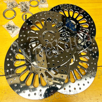 Disques de frein de moto polis miroir ou naturels de 11,5'' et 11,8'' pour Harley Davidson, avant et arrière