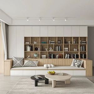 Mueble de Almacenamiento Multifuncional de Estilo Nórdico, Panel de Madera de Alta Calidad, Mueble de Exhibición para Sala de Estar, Muebles para el Hogar, Hoteles y Apartamentos - Product Image 5