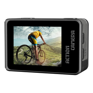 Impermeable táctil doble pantalla Wifi Full Hd 5K 30fps Selfie Video deporte acción Cámara casco motocicleta deporte Vlog Ausek Pro - Product Image 4