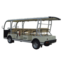 Voiturette de golf électrique 11 places, mécanisme différentiel antidérapant à glissement limité, pour un transport continu de groupes.