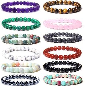 Bracelet naturel perlé de verre coloré, protection EMF, fournisseur d'or, choix de pierres personnalisées - Product Image 4
