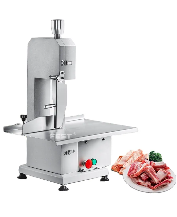 FEST RC-210 Meat And Bone Band Saw Meat And Bone Saw Machine 750W Tabletop Meat Band Saw