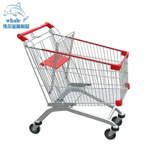 De gros 4 roue pliage chariot-Chariot de supermarché pliable à 4 roues, expédition personnalisée, pour les courses, pour enfants, magasin en acier