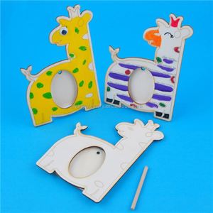 Children's Wooden Rabbit Family Jigsaw Baby <b>Puzzles</b> Colourful Clothes Educational Toys Graduation Thanksgiving Unisex Wood Box - Product Image 5