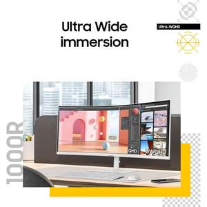 สำหรับ34 "viewfinity S65TC Series ULTRA-wqhd 21:9 1000R จอคอมพิวเตอร์โค้ง HDR10เล่นเกม100Hz AMD Thunderbolt QHD - Product Image 2