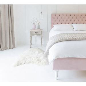 Cadre de lit rembourré rose de Style moderne - Product Image 4