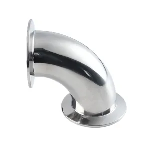 Customized High Quality Smooth Sanitary 90 Degree Elbows Stainless Steel Pipe Fitting Elbow