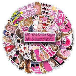 50 Piezas de Etiquetas Autoadhesivas de Vinilo PVC con Diseño Creativo de Graffiti Personalizado de la Serie de Televisión Estadounidense Mean Girls - Product Image 1