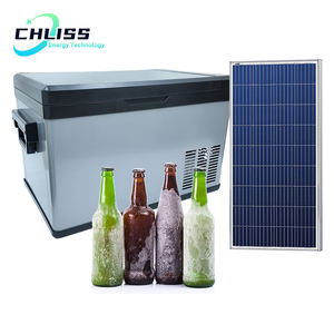 Réfrigérateur solaire pour voiture 40L DC 12V, réfrigérateur portable alimenté par énergie solaire avec affichage numérique, <span class=keywords><strong>compresseur</strong></span> silencieux pour le repos du conducteur - Product Image 2