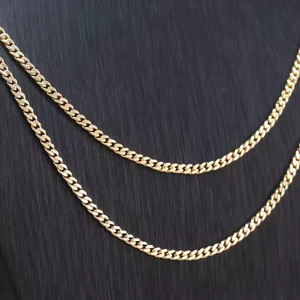 Collier chaîne <span class=keywords><strong>tennis</strong></span> en moissanite avec design cubain brillant, collier élégant pour cadeau - Product Image 4