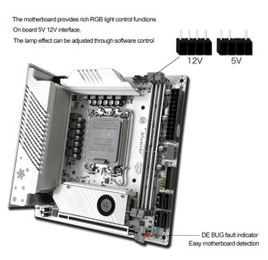 JGINYUE B760i scheda madre LGA 1700 supporto Intel Core 12 ° 13 ° <span class=keywords><strong>DDR4</strong></span> 3200mhz RAM ultimo mini <span class=keywords><strong>itx</strong></span> B760i-Snow sogno - Product Image 3