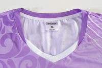 Jersey Bulu Tangkis Cetak Gulungan Barok Kustom Cepat Kering Jahitan Tahan Lama Bernapas Pakaian Latihan Tim Logo Kustom