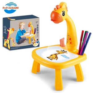 DADIファクトリー STEM教育 動物柄 キッズお絵かきテーブル おもちゃ ドローイングボード 子供用 LEDプロジェクター アートお絵かきテーブル おもちゃ キッズ - Product Image 2